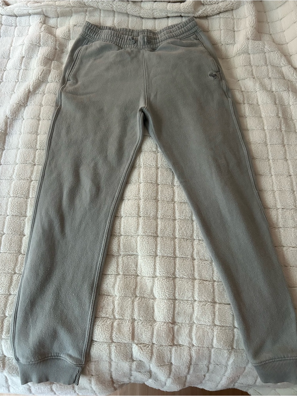 abercrombie kids Gray Elastic Waist Joggers